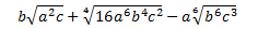 suma y resta de raíces de diferentes órdenes (cuadra, cuarta y sexta) y con parámetros en los radicandos