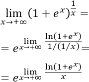 Transformación de la indeterminación infinito elevado a 0 en las indeterminaciones infinito partido infinito y 0 partido 0 para poder aplicar la regla de L'Hôpital. Con ejemplos. Límites resueltos. Matemáticas. Bachillerato y universidad.