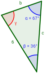 el teorema del seno (con demostración) y problemas resueltos de su aplicación: calcular lados, ángulos y áreas de triángulos. Fórmula del área de un triángulo aplicando el teorema del seno. 