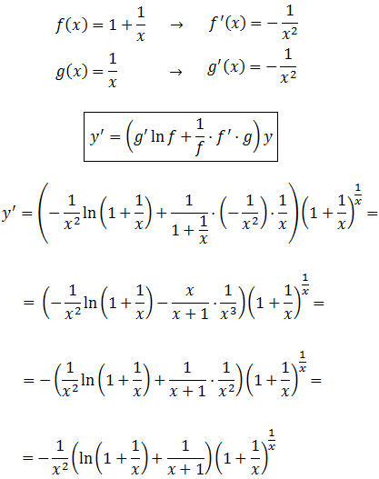 ejercicios resueltos de cálculo de derivadas aplicando la regla de la cadena y la fórmula obtenida en el ejercicio 16 para calcular la derivada una función elevada a otra función