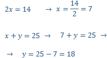 resolving linear equation systems