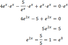 solving the exponential equation