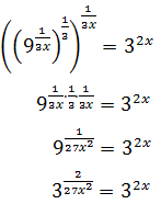 solving the exponential equation