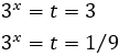resolució d'equacions exponencials