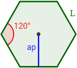 7 Calculadoras online para Hexágonos Regulares: calculadoras del área, del perímetro y de la apotema. Se indican las fórmulas. Secundaria, ESO y Bachillerato. TIC.