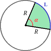 Fórmulas para calcular el área y el perímetro de un sector circular y problemas resueltos de aplicación. Secundaria, ESO y Bachillerato.