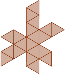 Propiedades básicas y fichas descriptivas del tetraedro, hexaedro, octaedro, dodecaedro e icosaedro. Con el número de vértices, caras y aristas y las fórmulas del área y del volumen. Poliedros. Secundaria.