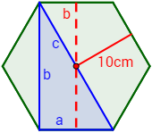 Problemas resueltos de hexágonos regulares: calcular perímetro, área, apotema, demostrar la fórmula del área, etc. Polígonos. Secundaria.