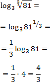 calculamos el logaritmo