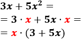 Explicación de cómo extraer factor común y problemas resueltos. Propiedad distributiva del producto sobre la suma. Secundaria, ESO y Bachillerato.