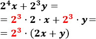 Explicación de cómo extraer factor común y problemas resueltos. Propiedad distributiva del producto sobre la suma. Secundaria, ESO y Bachillerato.