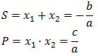propiedades de la ecuación de segundo grado