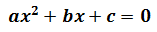 forma general de ecuaciones de segundo grado completas