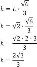 Definimos tetraedro y demostramos las fórmulas de la altura, el área y el volumen de un tetraedro regular. También, proporcionamos una calculadora online y algunos problemas resueltos de aplicación. Matemáticas. Geometría.