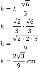 Definimos tetraedro y demostramos las fórmulas de la altura, el área y el volumen de un tetraedro regular. También, proporcionamos una calculadora online y algunos problemas resueltos de aplicación. Matemáticas. Geometría.