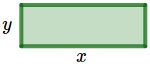 representación de un rectángulo con lados x e y problemas de sistemas de ecuaciones