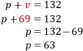calculamos la otra incógnita: p = 63 problemas de sistemas de ecuaciones