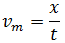 fórmula de la velocidad en un movimiento rectilíneo uniforme