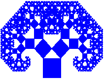 fractales autosemejantes: definiciones, teoremas, teorema del punto fijo de Banach, compacto, límite, atractor, semejanza, aplicaciones contractivas, sistema de funciones iteradas, ejemplos, Sierpinski, Koch, imágenes