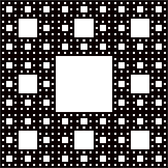Explicamos el método de String Rewriting para generar las sucesivas iteraciones de fractales. Generamos, a modo de ejemplo, la alfombra de Sierpinski (Sierpinski carpet) y calculamos su dimensión de Hausdorff. Fractal. Fractales.