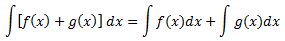 integral de la suma de funcions