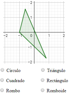 Problemas interactivos para aprender geometría plana. Poligonos regulares e irregulares (triángulo, cuadrado, rombo, romboide, rectángulo, pentágono y hexágono), clasificación de triángulos según la amplitud de sus ángulos (obtusángulo, rectángulo, acutángulo) y según sus lados (escaleno, isósceles y equilátero), clasificación de los cuadriláteros (cuadrado, rectángulo, rombo y romboide), clasificación de los ángulos y elementos de un triángulo (mediana, bisectriz, altura, ortocentro, baricentro e incentro) . TIC. Secundaria. Ejercicios en línea.