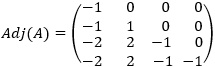 Método para calcular la matriz inversa a partir de la matriz adjunta (fórmula). Incluye ejemplos y 10 problemas resueltos del cálculo de la matriz adjunta y de la matriz inversa (dimensiones 2x2, 3x3 y 4x4). Álgebra matricial. Matrices. Bachiller, bachillerato, universidad. Matemáticas