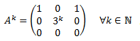 Ejercicios de hallar la fórmula para calcular la potencia n-ésima de una matriz. Matrices cuyas potencias siguen un patrón. Matemáticas para bachillerato y universidad. Álgebra matricial.