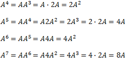 Ejercicios de hallar la fórmula para calcular la potencia n-ésima de una matriz. Matrices cuyas potencias siguen un patrón. Matemáticas para bachillerato y universidad. Álgebra matricial.