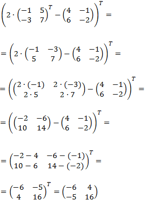 sumas y matrices traspuestas